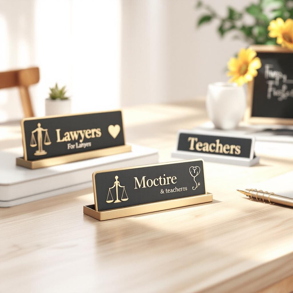 Mesleklere Özel Masa İsimlikleri